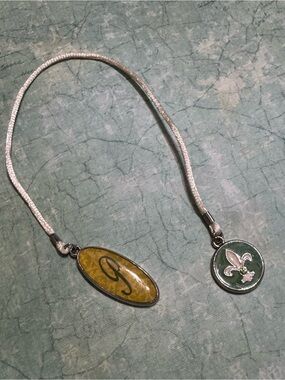 FLEUR DE LIS AND INITIAL P BOOKMARK
